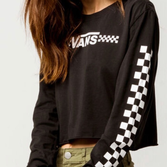 Vans Tops - 🔥SALE🔥NWOT-VANS BLACK “FUNNIER TIMES” CROP TEE